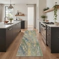 thumbnail image 1 of GENIMO 2' x 6' Runner Rug, Machine Washable Non Slip Low Pile Hallway Runner Rug for Kitchen Laundry Room, Soft Abstract, Dusty Green, 1 of 6