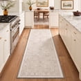 thumbnail image 1 of GENIMO 2'x6' Runner Rug, Washable Non Slip Soft Persian Hallway Runner for Kitchen Entryway Laundry Room, Dusty Beige, 1 of 11