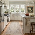 thumbnail image 1 of GENIMO 2'x6' Runner Rug, Washable Non Slip Soft Vintage Persian Hallway Runner for Kitchen Entryway Laundry Room, Dusty Beige, 1 of 7