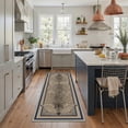 thumbnail image 1 of GENIMO 2' x 6' Wildlife Inspired Animal Print Runner Rug, Machine Washable Non Slip Low Pile Hallway Runner Rug for Kitchen Laundry Room, Dusty Beige, 1 of 7