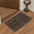 thumbnail image 1 of GENIMO 2'x3' Animal Print Area Rug, Machine Washable Non Slip Low Pile Rug for Entryway Front Door Kitchen Bathroom, Mocha Brown, 1 of 6