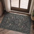 thumbnail image 1 of GENIMO 2'x3' Area Rug for Entryway, Machine Washable Non Slip Low Pile Indoor Door Mat for Front Door Kitchen Bathroom, Soft Modern Art, Dusty Charcoal, 1 of 6