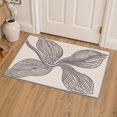 thumbnail image 1 of GENIMO 2'x3' Area Rug, Machine Washable Non Slip Low Pile Rug for Entryway Kitchen Bathroom Front Door, Contemporary Abstract, Linen Beige, 1 of 5