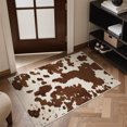 thumbnail image 1 of GENIMO 2'x3' Area Rug, Machine Washable Non Slip Low Pile Rug for Entryway Kitchen Bathroom Front Door, Decorative Animal Print, Rich Brown, 1 of 6