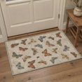 thumbnail image 1 of GENIMO 2'x3' Entryway Rug, Machine Washable Non Slip Low Pile Area Rug for Front Door Kitchen Bathroom, Nature Inspired Animal Print, Warm Beige, 1 of 7