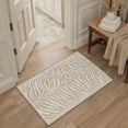 thumbnail image 1 of GENIMO 2'x3' Entryway Rug, Machine Washable Non Slip Low Pile Area Rug for Front Door Kitchen Bathroom, Neutral Animal Print, Warm Beige, 1 of 7