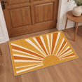 thumbnail image 1 of GENIMO 2'x3' Entryway Rug, Machine Washable Non Slip Low Pile Area Rug for Front Door Kitchen Bathroom, Warm Minimalist,Mustard Gold, 1 of 5