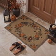 thumbnail image 1 of GENIMO 2'x3' Halloween Doormat, Washable Non Slip Soft Farmhouse Pumpkin Outdoor Door Mat for Front Door Covered Porch Patio Entryway, Rustic Sepia, 1 of 6