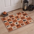 thumbnail image 1 of GENIMO 2'x3' Halloween Doormat, Washable Non Slip Soft Vintage Pumpkin Outdoor Door Mat for Front Door Covered Porch Patio Entryway, Rust Orange, 1 of 6