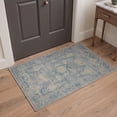 thumbnail image 1 of GENIMO 2'x3' Persian Area Rug, Machine Washable Non Slip Low Pile Rug for Entryway Front Door Kitchen Bathroom, Dusty Blue, 1 of 5