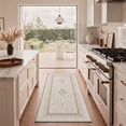 thumbnail image 1 of GENIMO 2'x6' Boho Farmhouse Runner Rug, Machine Washable Non Slip Low Pile Hallway Runner Rug for Kitchen Laundry Room, OCHREECHO, 1 of 5
