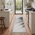 thumbnail image 1 of GENIMO 2'x7' Runner Rug, Machine Washable Non Slip Low Pile Hallway Runner Rug for Kitchen Laundry Room, Artistic Abstract, Gradient Gray, 1 of 5