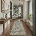 thumbnail image 1 of GENIMO 2'x7' Runner Rug, Washable Non Slip Soft Leopard Print Hallway Runner for Kitchen Entryway Laundry Room, Dusty Sage, 1 of 6