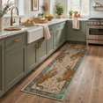 thumbnail image 1 of GENIMO 2'x7' Wildlife Inspired Animal Print Runner Rug, Machine Washable Non Slip Low Pile Hallway Runner Rug for Kitchen Laundry Room, Warm Beige, 1 of 7