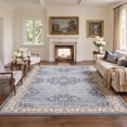 thumbnail image 1 of GENIMO 3'x5' Area Rug for Living Room, Washable Non Slip Soft Persian Rug for Bedroom Dining Room Home Office, Powder Blue, 1 of 7