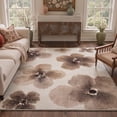 thumbnail image 1 of GENIMO 5'x7' Area Rug for Living Room, Machine Washable Non Slip Low Pile Rug for Bedroom Dining Room, Vintage Floral, OCHRE BLOOM, 1 of 5