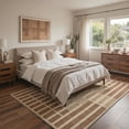 thumbnail image 1 of GENIMO 5'x7' Area Rug for Living Room, Machine Washable Non Slip Low Pile Rug for Bedroom Dining Room, Warm Minimalist, Warm Beige, 1 of 7