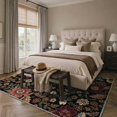thumbnail image 1 of GENIMO 5'x7' Floral Area Rug for Living Room, Machine Washable Non Slip Low Pile Rug for Bedroom Dining Room, Rich Autumnal, 1 of 7