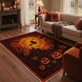 thumbnail image 1 of GENIMO 5'x7' Halloween Area Rug for Living Room, Washable Non Slip Soft Modern Graphic Indoor Rug for Bedroom Dining Room Home Office, Burnt Orange, 1 of 6