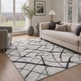 thumbnail image 1 of GENIMO 5'x7' Modern Abstract Area Rug for Living Room, Machine Washable Non Slip Low Pile Rug for Bedroom Dining Room, QUARTZRIFT, 1 of 5