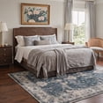 thumbnail image 1 of GENIMO 5'x7' Persian Area Rug for Living Room, Machine Washable Non Slip Low Pile Rug for Bedroom Dining Room, Dusty Blue, 1 of 5