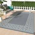 GENIMO 5x8 Outdoor Rug Waterproof, Reversible Mats, Outdoor Area Rug