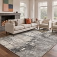 thumbnail image 1 of GENIMO 8'x10' Area Rug for Living Room, Large Machine Washable Non Slip Low Pile Rug for Bedroom Dining Room, Soft Abstract, MID-GREY MARBLE, 1 of 4