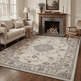 thumbnail image 1 of GENIMO 8'x10' Area Rug for Living Room, Washable Non Slip Soft Floral Rug for Bedroom Dining Room Home Office, Dusty Blue Beige, 1 of 7
