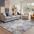 thumbnail image 1 of GENIMO 8'x10' Area Rug for Living Room, Washable Non Slip Soft Modern Abstract Rug for Bedroom Dining Room Home Office, Dusty Denim, 1 of 7