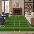 thumbnail image 1 of GENIMO 8'x10' Area Rug for Living Room, Washable Rug Non Slip Soft Football Field Rug for Bedroom Dining Room Home Office, Lawn Green, 1 of 8