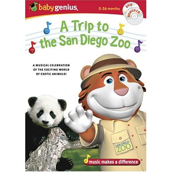 Pre-Owned Baby Genius - A Trip to the San Diego Zoo (w/ bonus music CD)