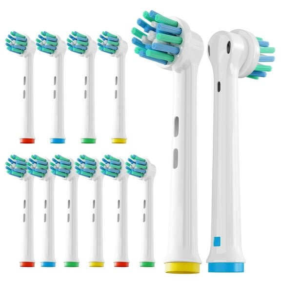 GENKENT 12 Pack Multi-Angle Clean Replacement Toothbrush Heads for Oral B Braun Electric Toothbrush