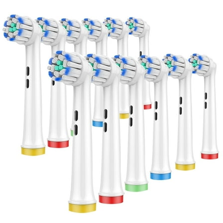 GENKENT 12 Pack Senstitive Teeth Gum Care Replacement Toothbrush Heads for Oral B Braun Electric Toothbrush