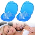 thumbnail image 1 of GENKENT 2 Pcs Anti Snoring Tongue Device with Storage Case, Silicone Tongue Sleeve for Sleep Apnea Aid Stop for Adult, Colorless, 1 of 8