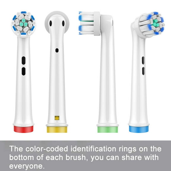 GENKENT 4 Pack Senstitive Teeth Gum Care Replacement Toothbrush Heads for Oral B Braun Electric Toothbrush