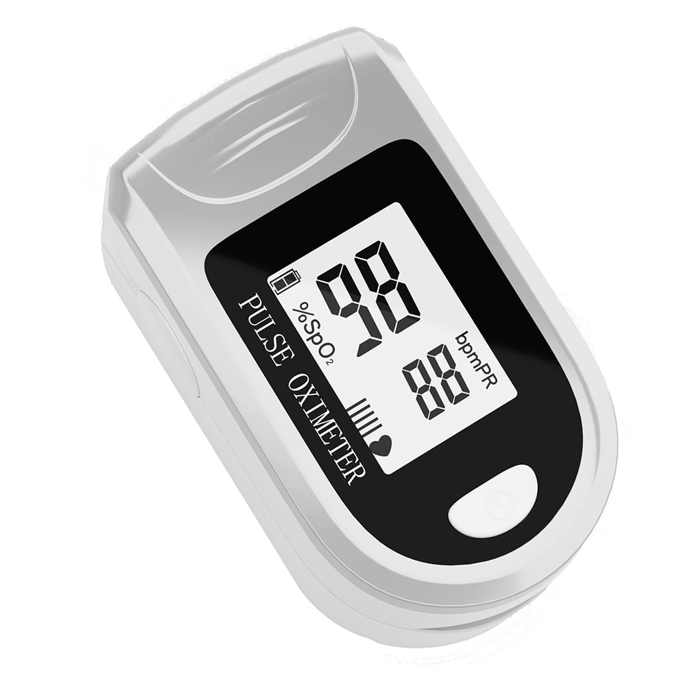 GENKENT Fingertip Pulse Oximeter Spo2 Monitor, OLED Screen Display, White