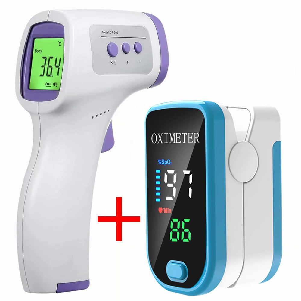 GENKENT Thermometer & Oximeter, Portable Fingertip Pulse Oximeter with