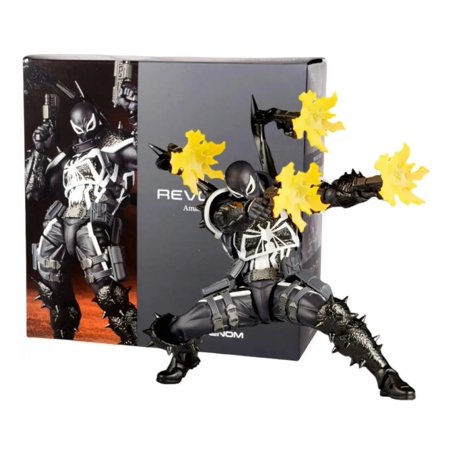 GENMAISQJ Agent Venom KAIYODO Eugene Thompson Symbiote Deadpool Comics Action Figure Model Movie Toys For Kids Doll Gift