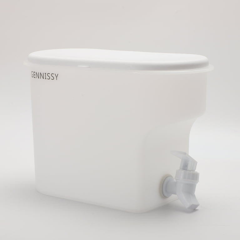 GENNISSY Kettles Plastic Beverage Dispenser With Spigot, 1 Gallon 