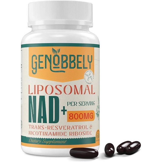 GENOBBELY 800 mg Liposomal NAD+ Supplement with Nicotinamide Riboside