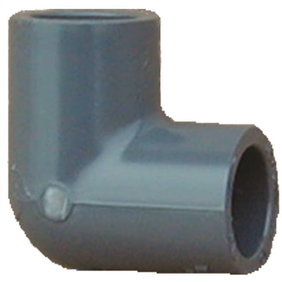 Charlotte Pipe PVC Elbow Plumbing Elbow - Schedule 80, 1PC, 3/4" Slip x Slip