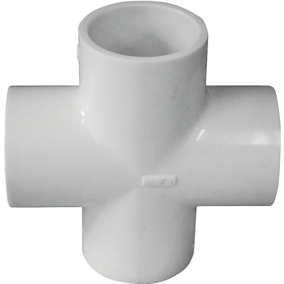 GENOVA 300 Series 34414 Pipe Cross 1-1/4 in Slip Joint 1-1/4 in Slip Joint 1-1/4 in Slip Joint 1-1/4 in Slip Joint
