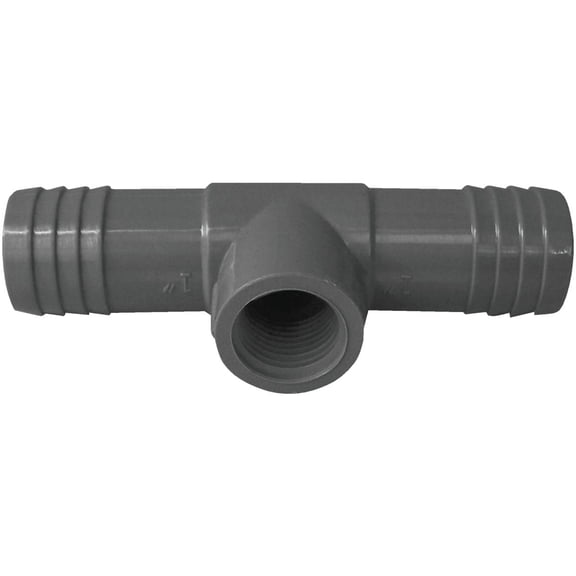 GENOVA 351485 Insert Pipe Tee 1 in Insert x 1 in Insert x 1/2 in FIP 200 psi Polypropylene/PVC