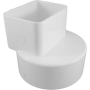 GENOVA 46234 Downspout Adapter, Vinyl, White
