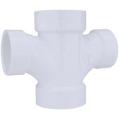 GENOVA 73521 Sanitary Tee 2 in Hub 1-1/2 in Hub 1-1/2 in Hub