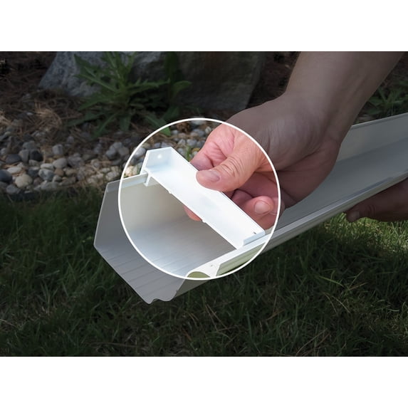 GENOVA AW106 Gutter Bracket 3.1 in L 1.1 in W Vinyl White