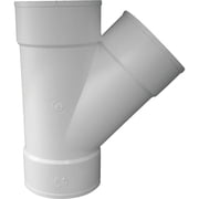 Genova Products Sewer and Drain Pipe Wye - PVC, Durable - 6 Inch, White