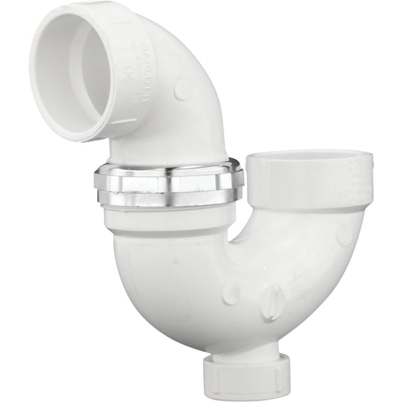 GENOVA PRODUCTS 78215 Raingo 700 Adjustable P-Trap with Union & Without Cleanout, 1-1/2 In, Pvc