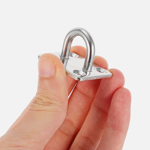 GENSIMEI 4Pcs U Shaped Stainless Steel Ceiling Hooks for Hanging Hammocks and Fixtures