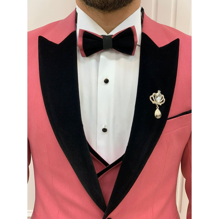 Debonair Black and Pink Bow Dress Debonair Black and Pink Bow Dress